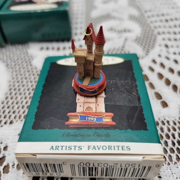 Vintage Hallmark Keepsake Handcrafted Ornament Lot 4 Pieces - Picture 2 of 5